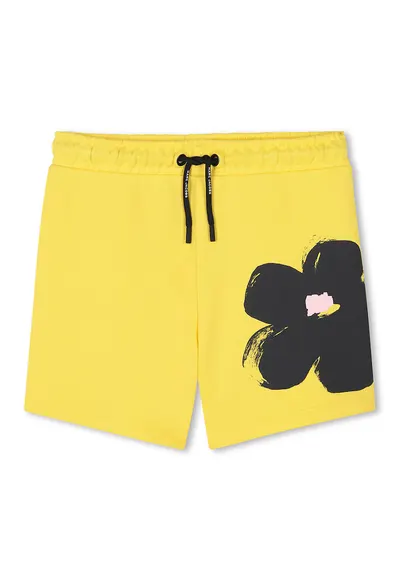 Pantaloni scurti cu imprimeu grafic - Negru/Galben