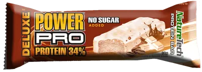 Baton energizant cu mocca Power Pro Deluxe, 80g, Nature Tech