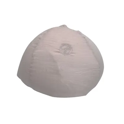Fotoliu puf, BabyTrold, Markland Pure, Din muselina, Umplutura cu bilute, Husa detasabila, 12 luni+, 30 x 50 cm, Gri