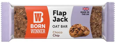 Flap Jack Oat Bar, ciocolată cu bucăți, 90 g, Born Winner