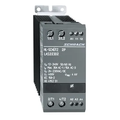 Contactor static 2x1p 30A/24-230VAC
