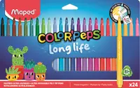 Carioci Maped Color Peps - Long Life, 24 culori