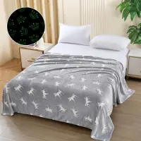 Patura Cocolino Pufoasa, Premium, cu Model Fluorescent, 200x230 cm – Confort si Eleganta de la Johny Home Pucioasa, Gri, Coroane