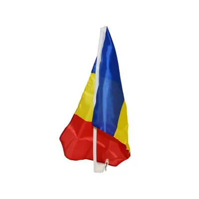 Steag auto Romania, 30x45 cm, cu suport inclus, panza