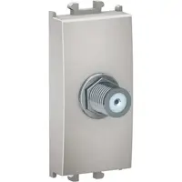 Priza SAT, tip F 1 modul Schneider Easy Styl LMR6128004, argintiu