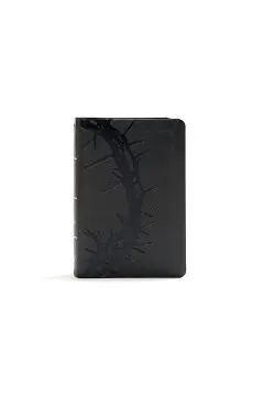 KJV Large Print Compact Reference Bible, Charcoal Leathertouch