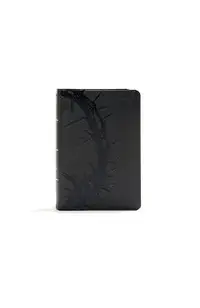 KJV Large Print Compact Reference Bible, Charcoal Leathertouch