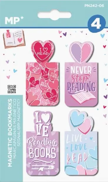 Set semn de carte magnetice MP - Love, 4 buc.