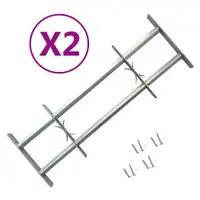 vidaXL Grilaje de siguranță reglabile ferestre, 2 buc., 1000-1500 mm