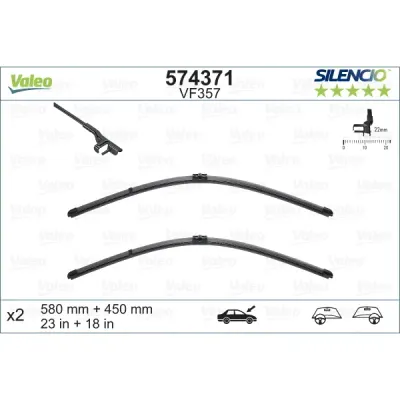 Lamela stergator VALEO 574371