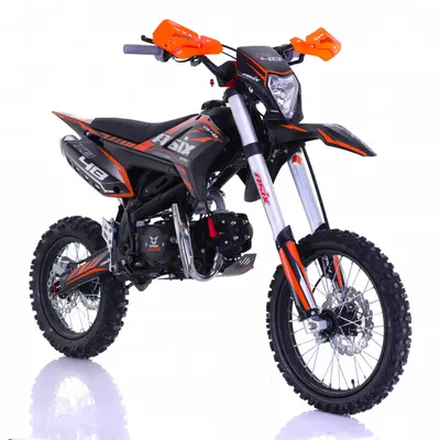 Motocicleta Enduro Cross Asix XB48 125cc, 4T, roti 17 14 , 4 viteze, pornire electromotor, negru portocaliu
