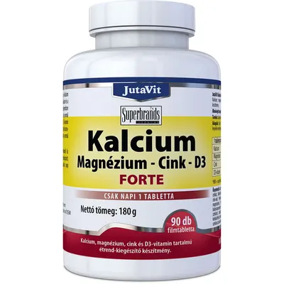 Calciu 500mg Magneziu 150mg + Zinc 15mg + Vitamina D3 Forte 90tb