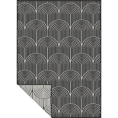 Covor de exterior negru-alb 120x170 cm Pangli Black – Hanse Home