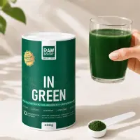 In Green - Mix Verde ECO - Detoxifiant, Alcalinizant, Antibalonare pentru Talie Suplă, 400g | Rawboost