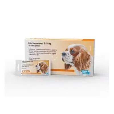 Solutie antiparazitara, Fiprin Spot Dog S, 25 x 0,67 ml