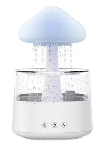 Umidificator stil CIUPERCA din ABS cu telecomanda 450 ml alb