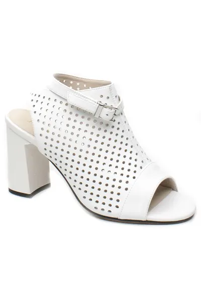 Sandale dama vara perforate 596 33 alb