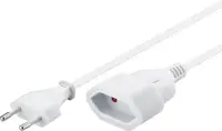 Cablu prelungitor de alimentare Euro T-M Alb 3m, kpsm3w