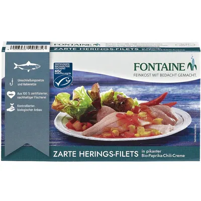 File de Hering in Sos de Ardei si Chili 200g