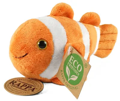 Jucărie de pluș Rappa Eco friends - Pește Clovn, 14 cm