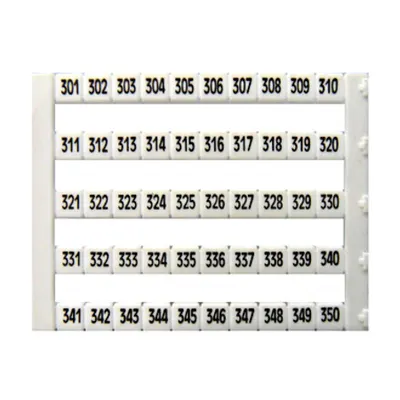 Etichete inscripţ. oriz. DEKAFIX DY5 301-350 (50 etichete)