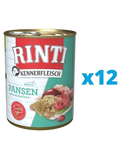 RINTI Kennerfleisch Rumen conserva hrana caini 12 x 800 g cu rumen
