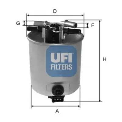 Filtru combustibil UFI 24.025.01