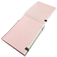 Set 2 x Hartie Electrocardiograf, Prima, 110 mm x 140 mm, Nihon Kohden, 143 Coli, Portocalie