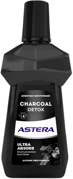 Astera Apă de gură Charcoal, 300 ml