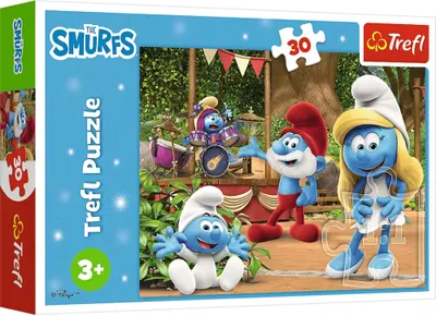 Puzzle pentru copii Trefl din 30 piese - Smurfette and the Smurfs