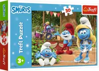 Puzzle pentru copii Trefl din 30 piese - Smurfette and the Smurfs