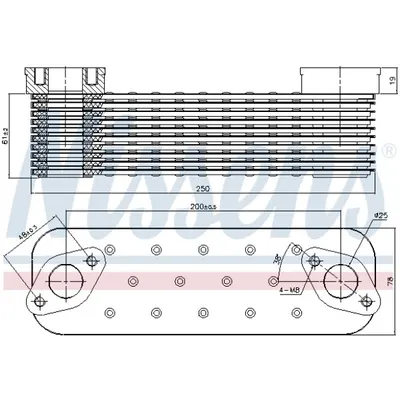 Radiator ulei, ulei motor NISSENS 90727