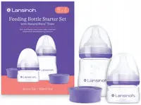 Set sticle pentru bebeluși Lansinoh - NaturalWave, Starter Set, 0 luni+