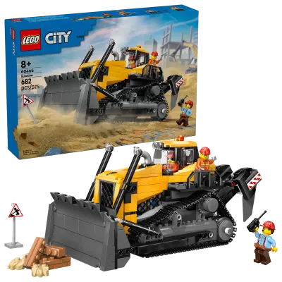 LEGO City - Yellow Bulldozer with Front Loader (60466)