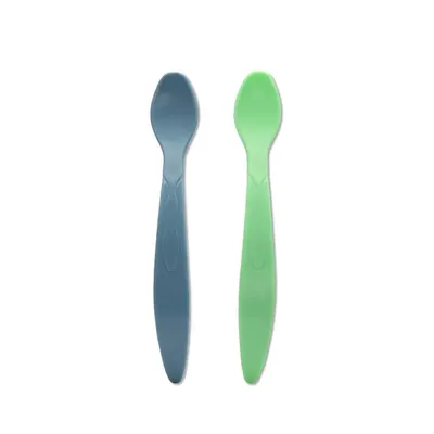 Set 2 linguri cu maner lung Lorelli Baby Care Verde, Albastru