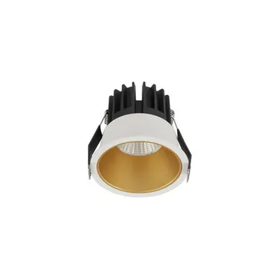 Spot LUELA Nisipiu Alb Alum. & Auriu Reflector 13W 220-240V 300mA 967Lm Cree 3000K CRI>90 UGR<19 Beam Angle 38° IP20 Driver Eaglerise Included