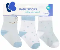 Sosete pentru bebelusi cu urechi 3D Kikka Boo - Little Fox, 1-2 ani, 3 perechi