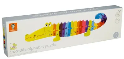 Puzzle educativ Orange Tree Toys - Crocodil, alfabetul englezesc