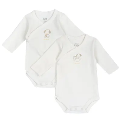 Body bebelusi Chicco, set doua bucati, alb, 00903-69MFCI