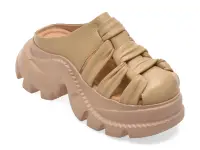 Papuci GRYXX bej, 56263, din piele naturala