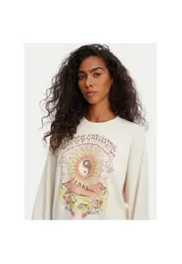 Bluza dama EBJSF00171 - Bumbac/Bumbac - Bej - Bej