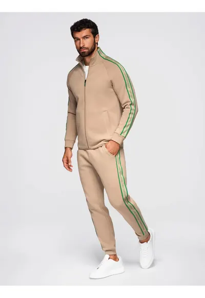 Set de trening hanorac si pantaloni de jogging Z113 - Maro