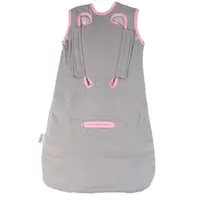 Sac de dormit multifunctional Grey Pink Elephant Travel 6-18 luni