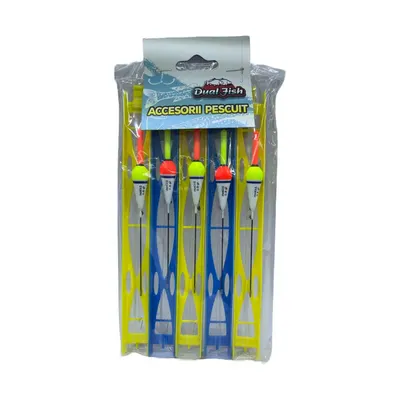 Linii undita fir monofilament 7 M lungime, carlig numarul 4, 5 bucati /set, Dual Fish ( pret/ bucata )
