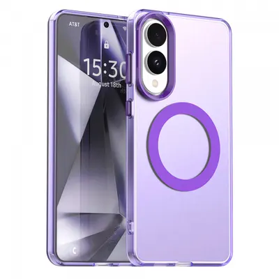 Husa MagSafe pentru Samsung Galaxy S25 Edge S937, Techsuit, CandyCase, Mov