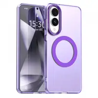 Husa MagSafe pentru Samsung Galaxy S25 Edge S937, Techsuit, CandyCase, Mov