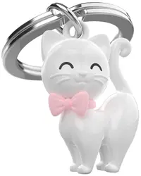 Breloc Metalmorphose - White Cat