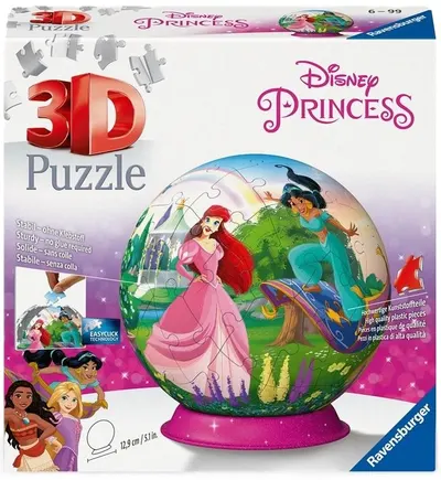 3D Puzzle Ravensburger din 72 de piese - Prințese Disney