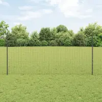 vidaXL Stâlp de gard încorporat 5 buc. Gri 160 cm