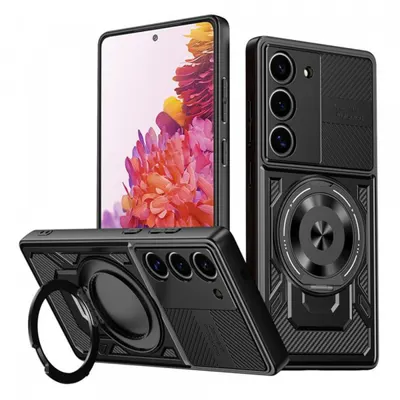 Husa pentru Samsung Galaxy S20 FE 2022 G781 / S20 FE 5G G781 / S20 FE G780, Techsuit, RuggedCam, Neagra